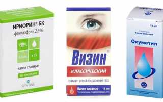 Глазные капли для улучшения зрения: список препаратов