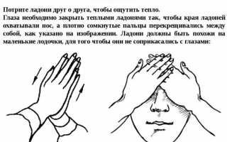 Комплекс упражнений для восстановления зрения