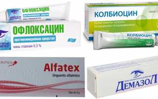 Глазные мази с антибиотиком широкого спектра действия: список препаратов