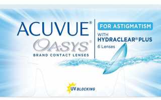 Особенности и преимущества линз Acuvue Oasys for astigmatism