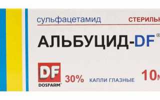 Применение Альбуцида при конъюнктивите