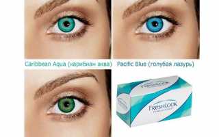 Особенности цветных линз Freshlook Colorblends