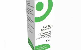 Лечение глаз каплями Теалоз