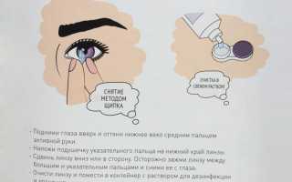 Как легко снять линзы с длинными ногтями